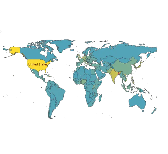 Items shipped around the world