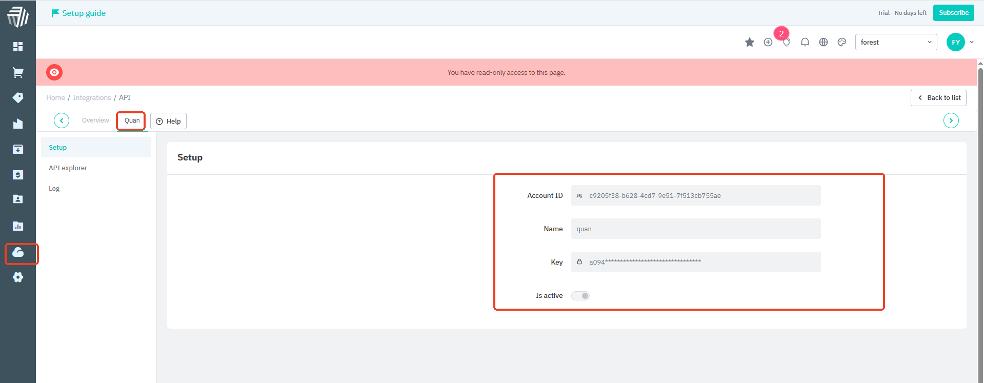 Get API information