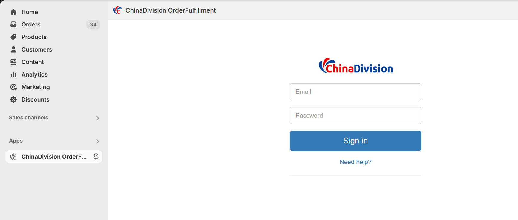 log in to chinadivision account